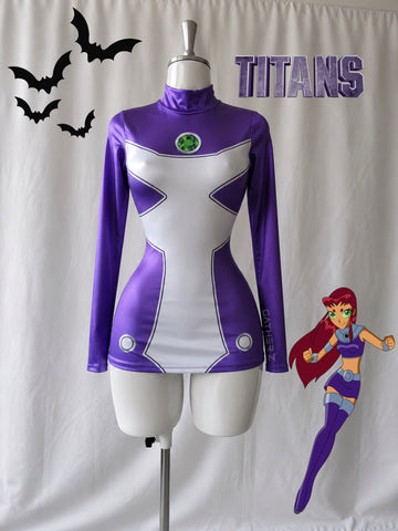 Disfraz Starfire vestido