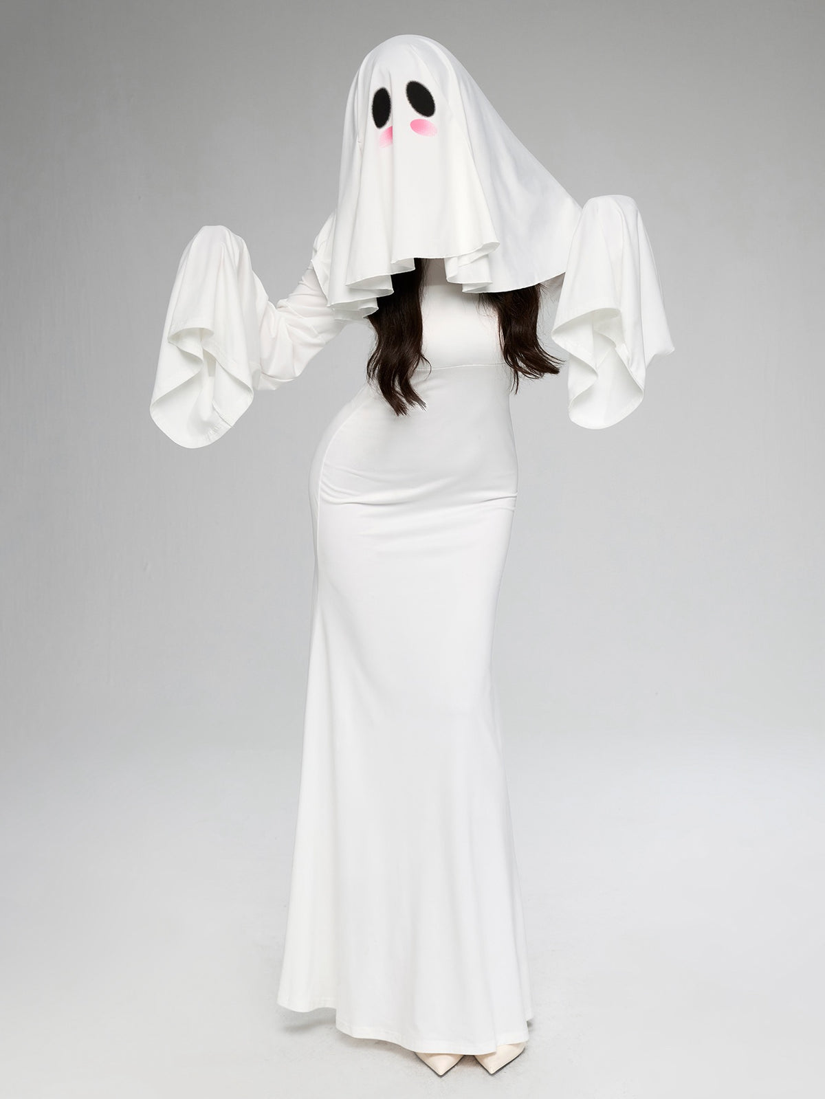 Disfraz fantasma blanco