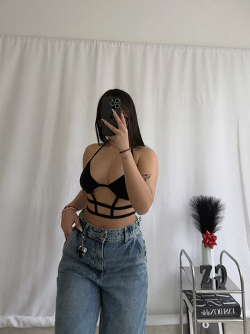 Top bra con ajuste
