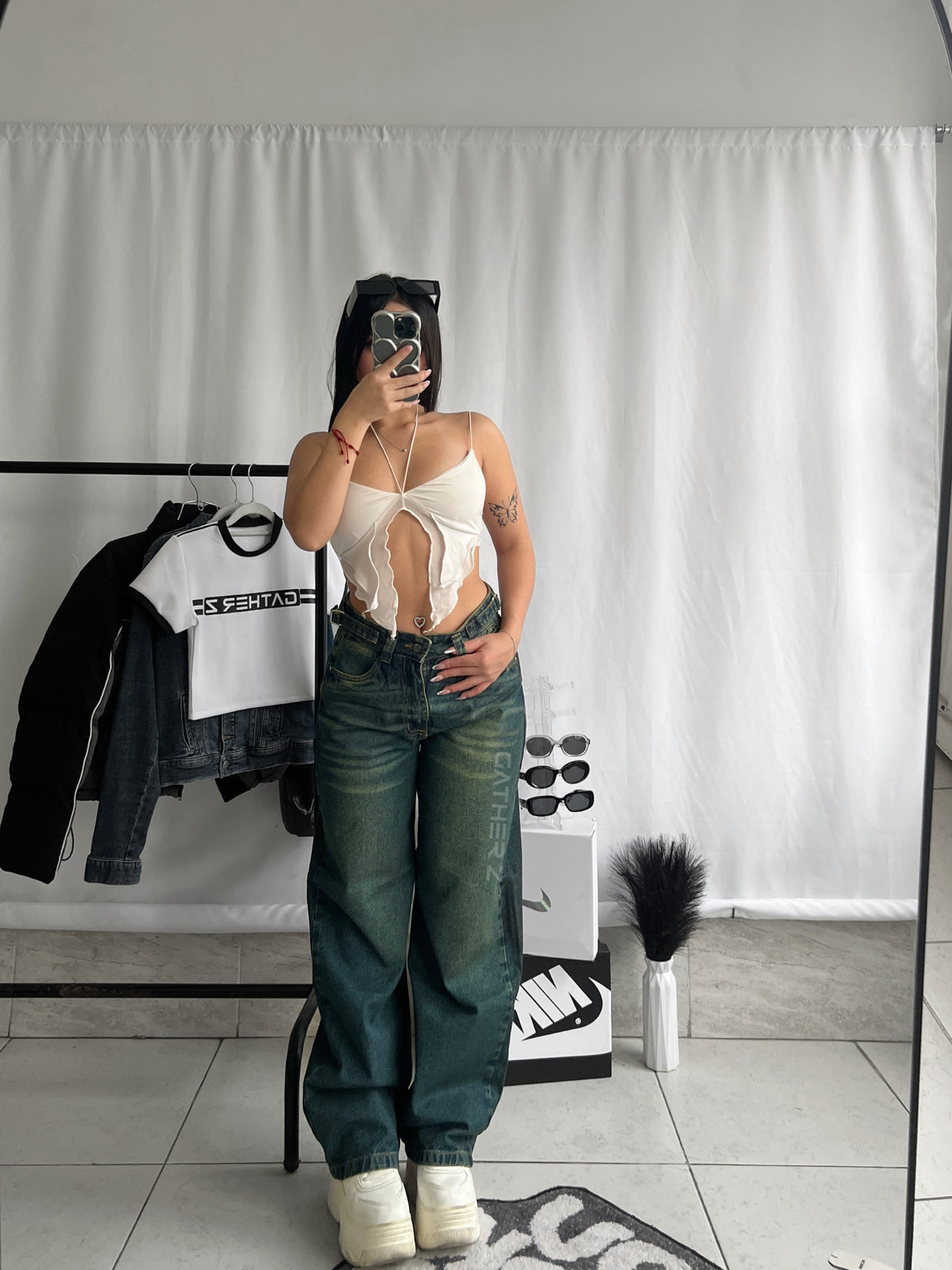 Baggy con ajuste en la cintura