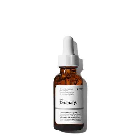 Serum para ojos con solución de cafeína al 5% + EGCG