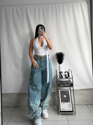 Jean Baggy ajuste desflecado