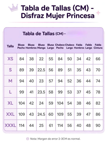 Disfraz Barbie escuela de princesa (chaleco, camisa, falda, corbata, corona)