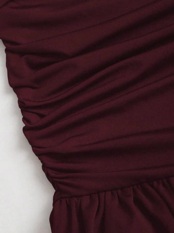 Vestido de licra con encaje