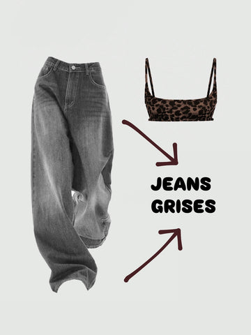 Jeans grises Baggy