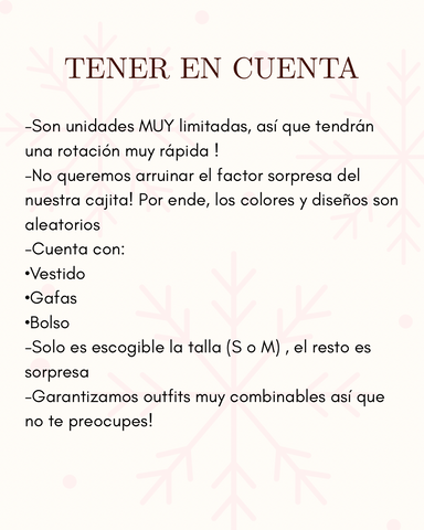 Caja navideña sorpresa vestidos segunda edición 🎄