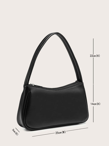 Bolso baguette minimalista