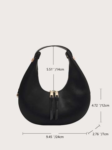 Bolso baguette con asa superior minimalista, impermeable, liviano, informal