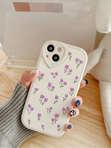 Funda para móvil con estampado de flor