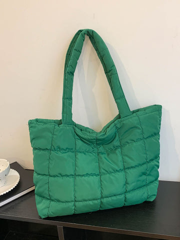 Bolso tote de hombro guateado patrón