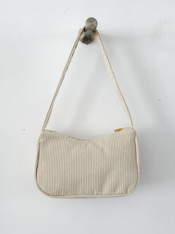 Bolso baguette de pana minimalista