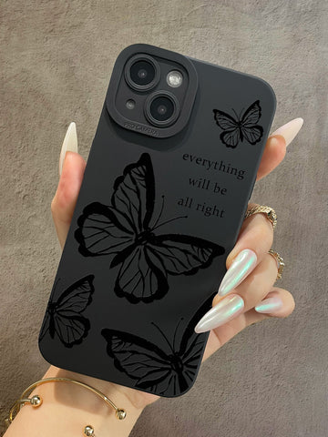 Funda para móvil con patrón de mariposa