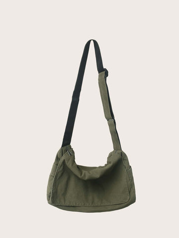 Bolso hobo minimalista con solapa