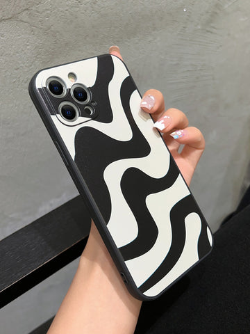 Funda para móvil de rayas PU