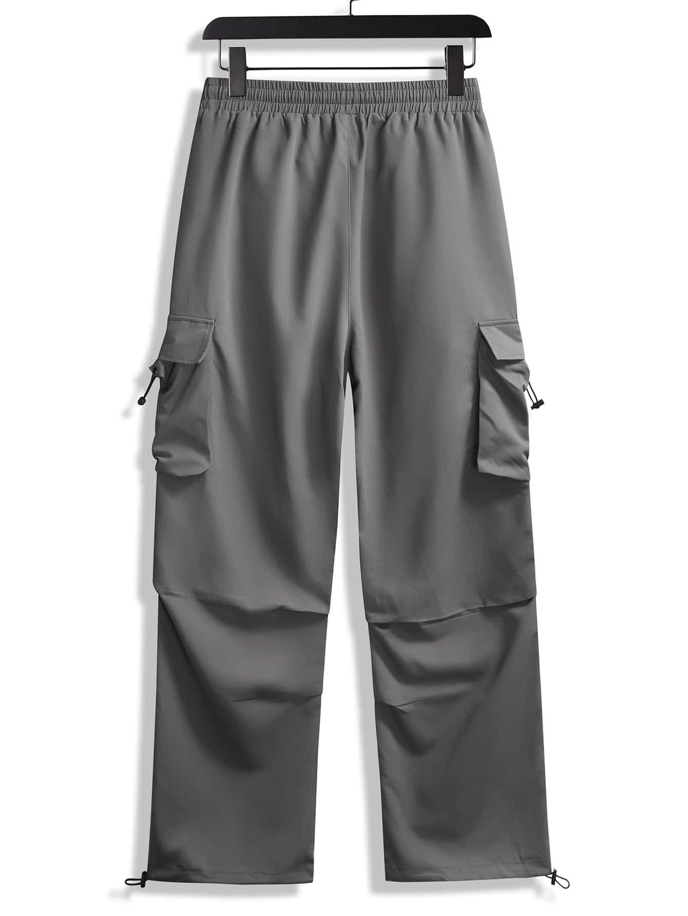 Pantalones cargo con bolsillo lateral con solapa bajo con cordón – Gatherz