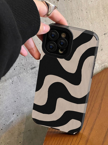 Funda para móvil de rayas PU