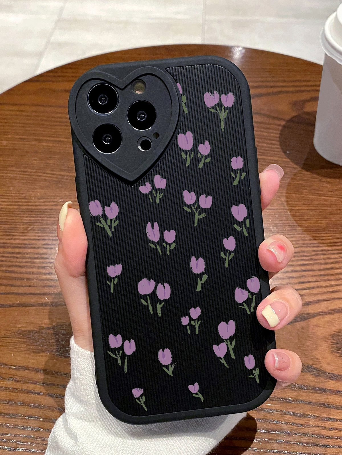 Funda para móvil con estampado de flor