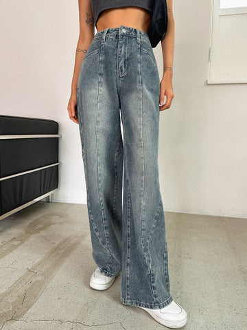 Jeans De Pierna Ancha