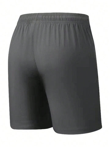 Pantalones Cortos Sueltos Con Cintura De Cordón Para Hombres Con Bolsillos Con Cremallera