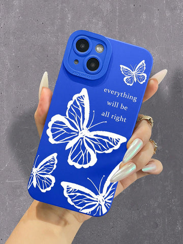 Funda para móvil con patrón de mariposa