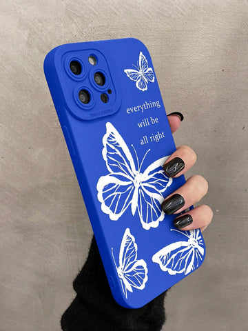 Funda para móvil con patrón de mariposa