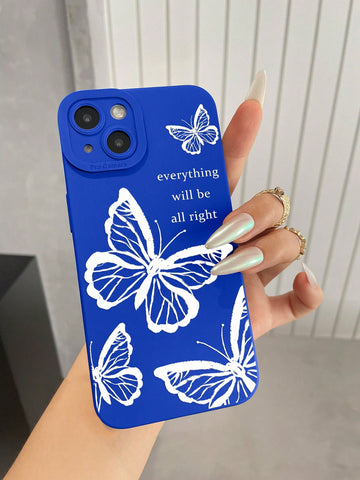 Funda para móvil con patrón de mariposa