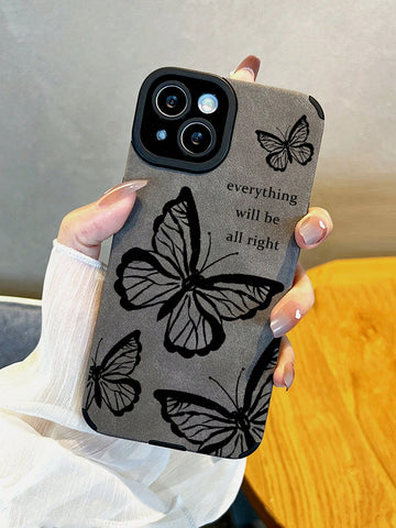 Funda para móvil con patrón de mariposa