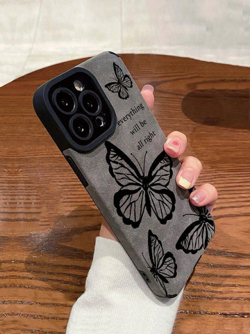 Funda para móvil con patrón de mariposa