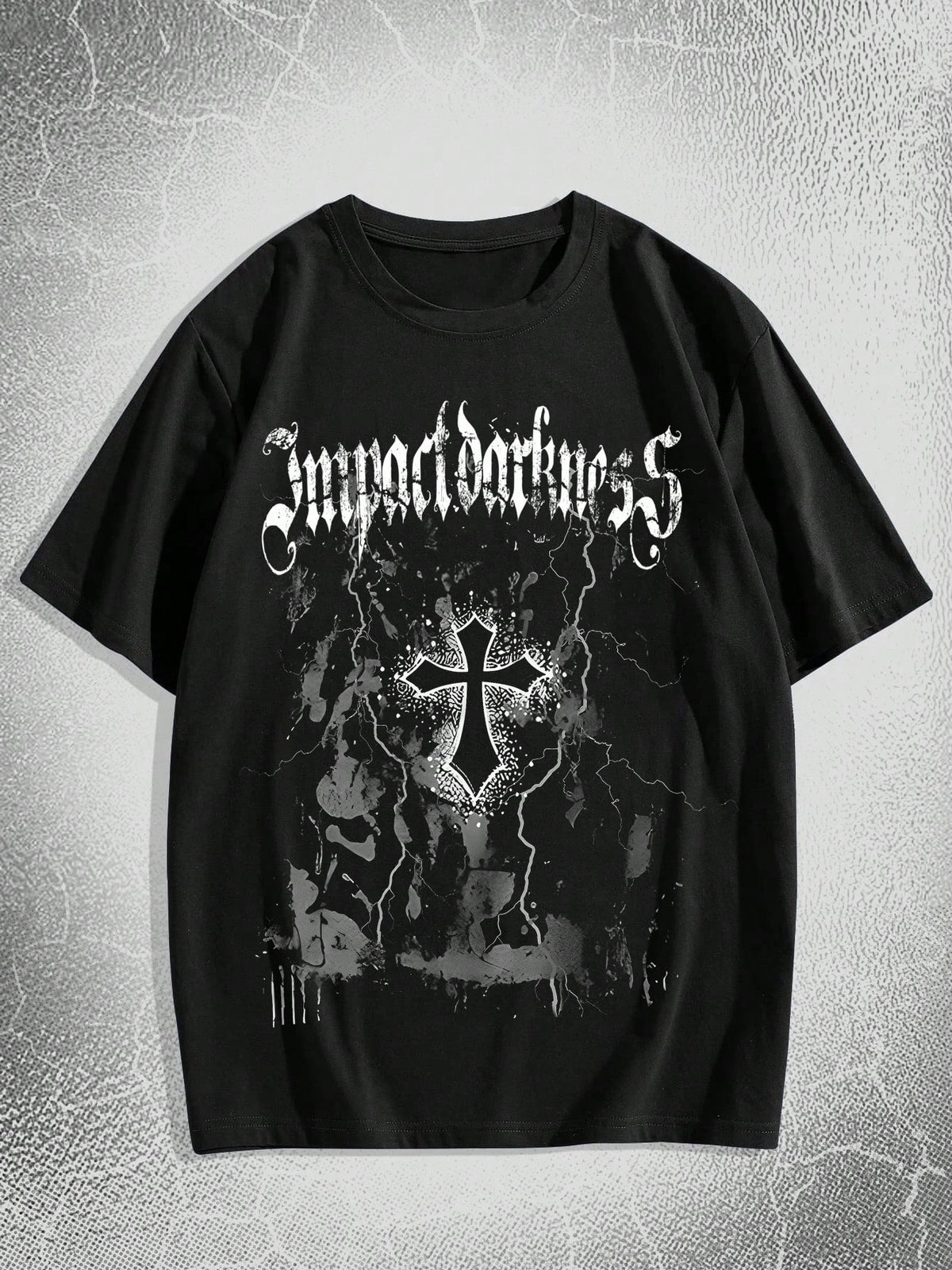 Camiseta cruzado con estampado de letra