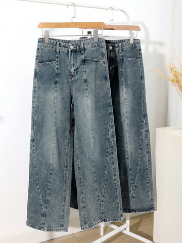 Jeans De Pierna Ancha