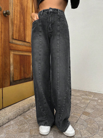 Jeans De Pierna Ancha