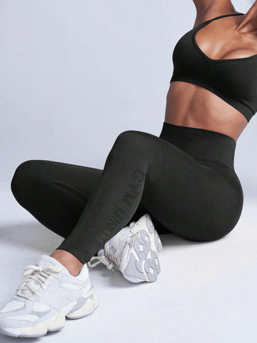 Yoga Basic Conjunto De Ropa Deportiva Para Mujer Con Ejercicio De Yoga De Alta Elasticidad Sin Costuras